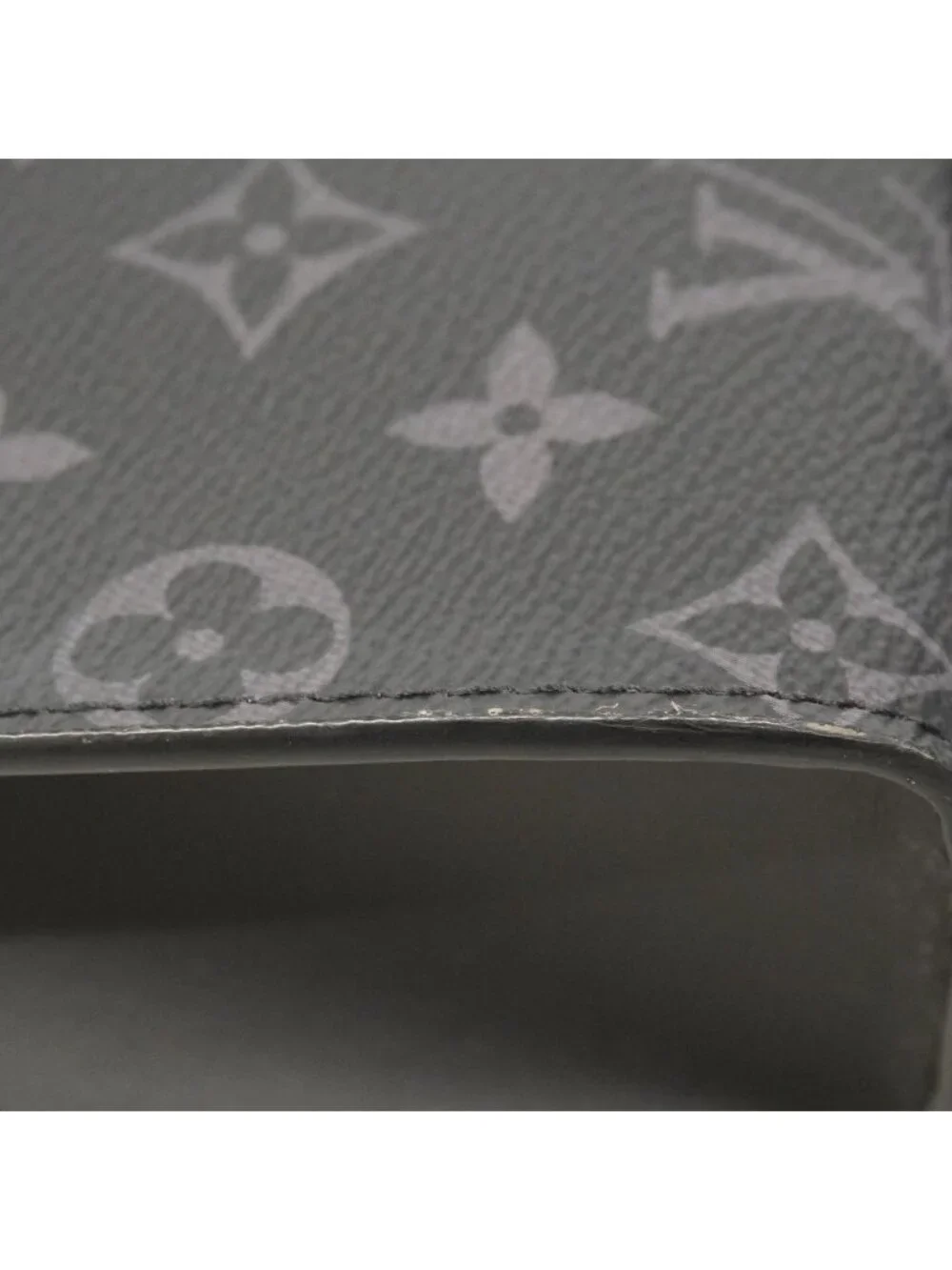Louis Vuitton Handbag Monogram Eclipse Sac Plat Cross Black 2-Way Bag